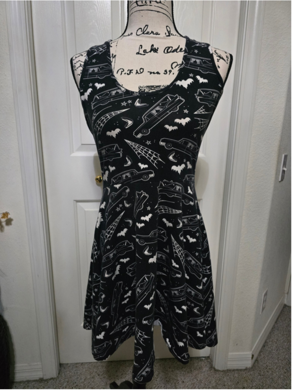 Sourpuss Death Cab Skater Dress Size L GUC
